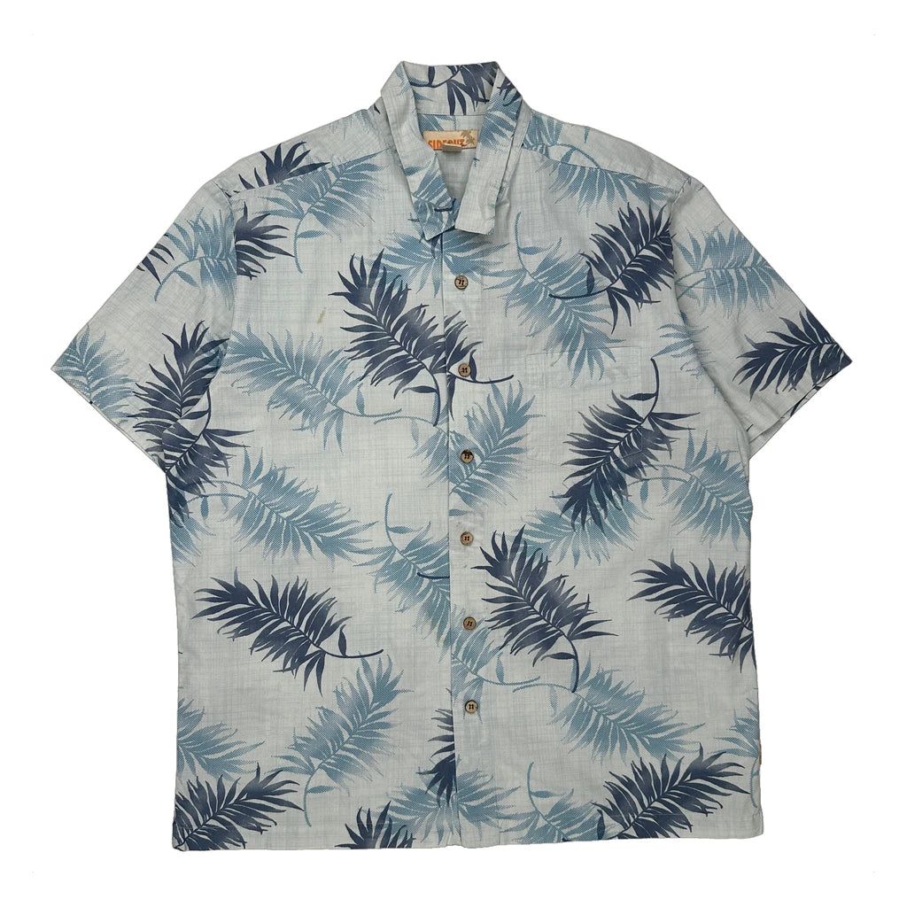 Sideout Floral Hawaiian Large Blue Cotton - Adult & Kids T-Shirts, Sweatshirts & Hoodies apparel design preview 1