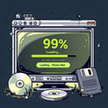 99% Loading... Please Wait - Adult & Kids T-Shirts, Sweatshirts & Hoodies apparel design preview 1