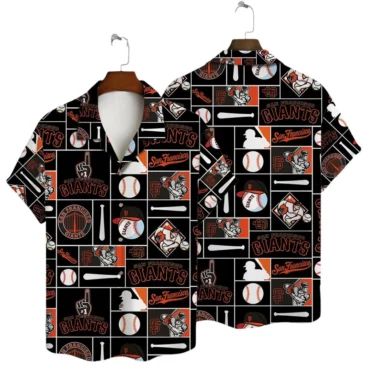 San Francisco Giants Vintage Baseball Patch Hawaiian - Adult & Kids T-Shirts, Sweatshirts & Hoodies apparel design preview 1