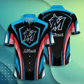 Miami Marlins Dynamic Wave Hawaiian - Adult & Kids T-Shirts, Sweatshirts & Hoodies apparel design preview 1