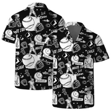 Chicago White Sox Logo Legend Team Baseball Pattern - Adult & Kids T-Shirts, Sweatshirts & Hoodies apparel design preview 1