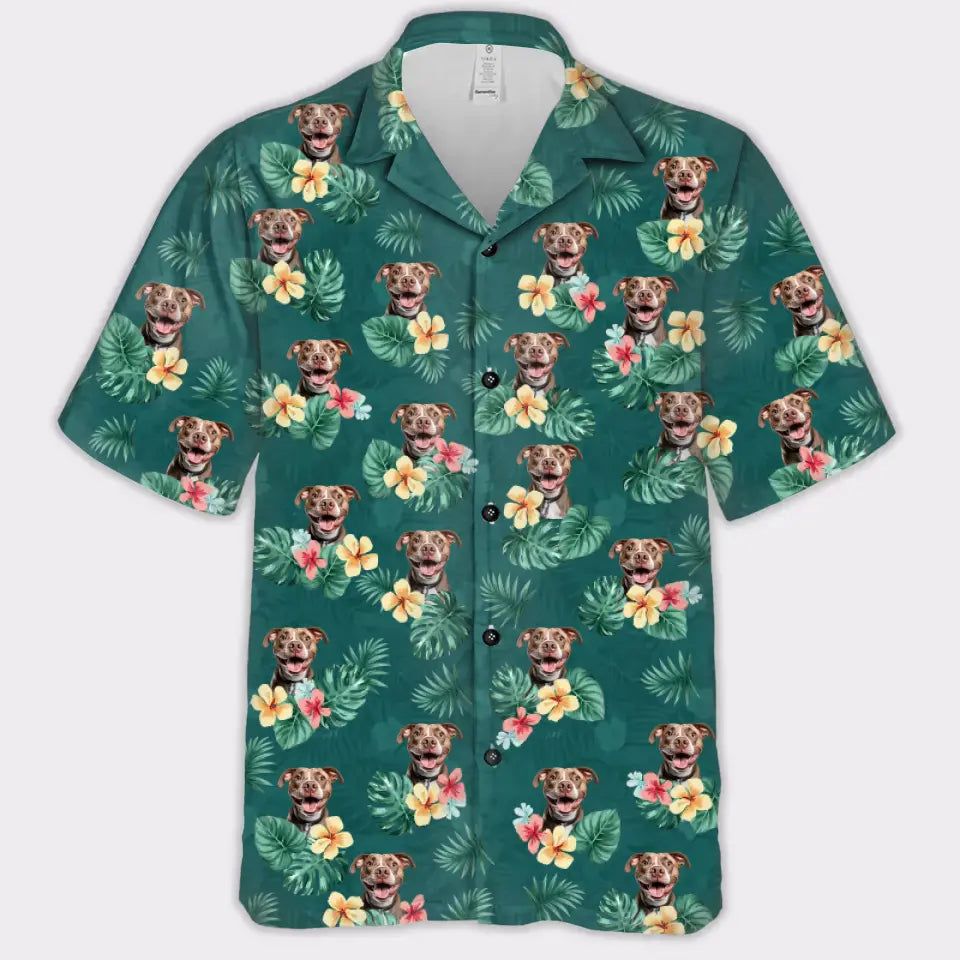 Create Your Own Hawaiian With Pet Photo - Adult & Kids T-Shirts, Sweatshirts & Hoodies apparel design preview 1