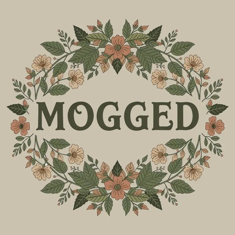Mogged Floral Wreath - Adult & Kids T-Shirts, Sweatshirts & Hoodies apparel design preview 1
