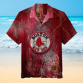 Boston Red Sox Vintage Map Graphic Hawaiian - Adult & Kids T-Shirts, Sweatshirts & Hoodies apparel design preview 1