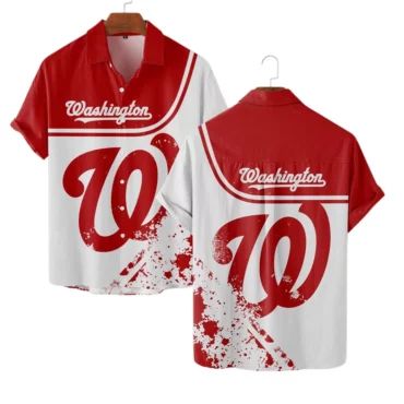 Washington Nationals Sunset Palms Hawaiian - Adult & Kids T-Shirts, Sweatshirts & Hoodies apparel design preview 1