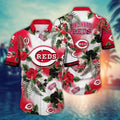 Cincinnati Reds Hibiscus Splash Hawaiian - Adult & Kids T-Shirts, Sweatshirts & Hoodies apparel design preview 1