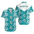 Miami Dolphins Hawaiian Classic Hibiscus Design - Adult & Kids T-Shirts, Sweatshirts & Hoodies apparel design preview 1