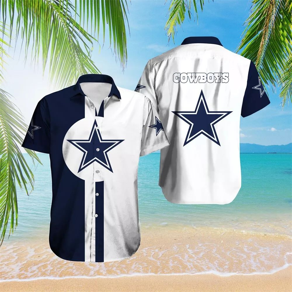 Dallas Cowboys Hawaiian Bold Stripe Design 236569 - Adult & Kids T-Shirts, Sweatshirts & Hoodies apparel design preview 1