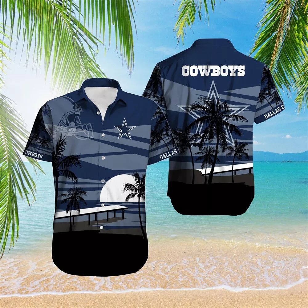 Dallas Cowboys Hawaiian Sunset Bay Design 641945 - Adult & Kids T-Shirts, Sweatshirts & Hoodies apparel design preview 1