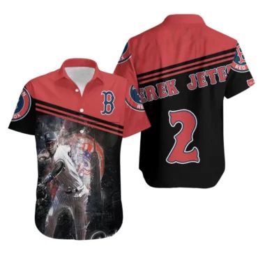 Derek Jeter Boston Rivalry Series Hawaiian - Adult & Kids T-Shirts, Sweatshirts & Hoodies apparel design preview 1
