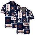 Houston Astros Iconic Grid Hawaiian - Adult & Kids T-Shirts, Sweatshirts & Hoodies apparel design preview 1