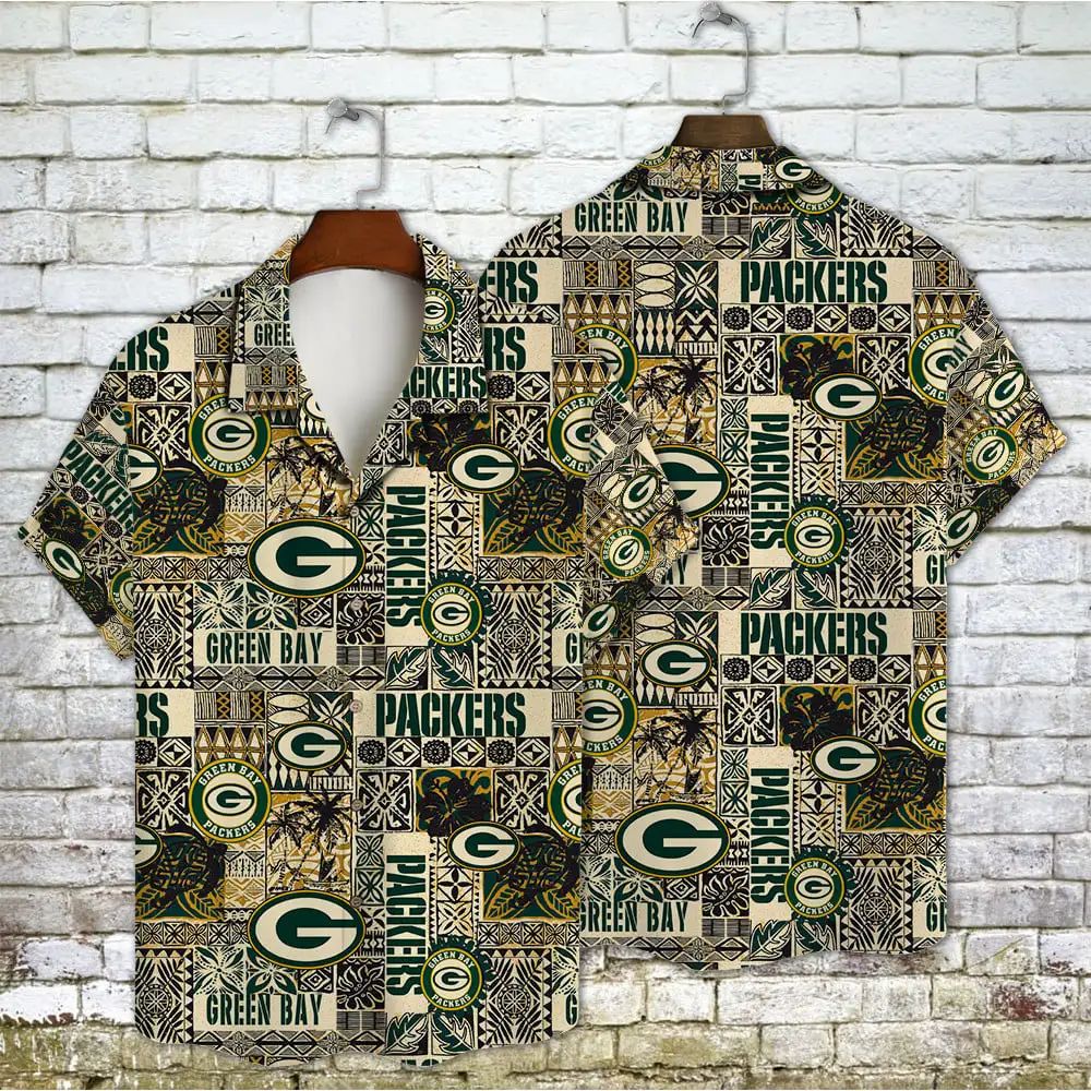 Green Bay Packers Tribal Heritage Hawaiian 642791 - Adult & Kids T-Shirts, Sweatshirts & Hoodies apparel design preview 1