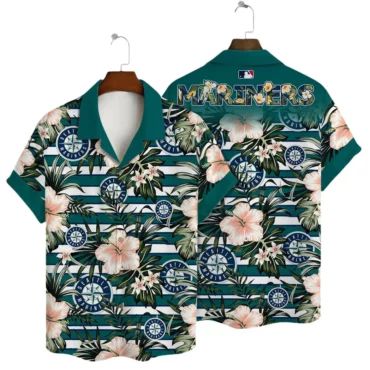 Seattle Mariners Palm Paradise Hawaiian - Adult & Kids T-Shirts, Sweatshirts & Hoodies apparel design preview 1