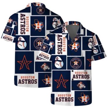 Houston Astros All-Star Patchwork Hawaiian - Adult & Kids T-Shirts, Sweatshirts & Hoodies apparel design preview 1