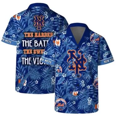New York Mets The Harder Battle Sweater Victory - Adult & Kids T-Shirts, Sweatshirts & Hoodies apparel design preview 1