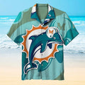 Miami Dolphins Hawaiian Classic Emblem Design 444030 - Adult & Kids T-Shirts, Sweatshirts & Hoodies apparel design preview 1