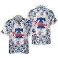 Philadelphia Phillies Liberty Bell Floral Hawaiian - Adult & Kids T-Shirts, Sweatshirts & Hoodies apparel design preview 1