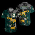 Personalized Oakland Athletics Tiki Surf Hawaiian - Adult & Kids T-Shirts, Sweatshirts & Hoodies apparel design preview 1