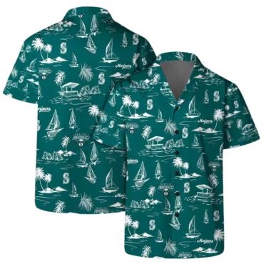 Seattle Mariners Island Vibes Hawaiian - Adult & Kids T-Shirts, Sweatshirts & Hoodies apparel design preview 1