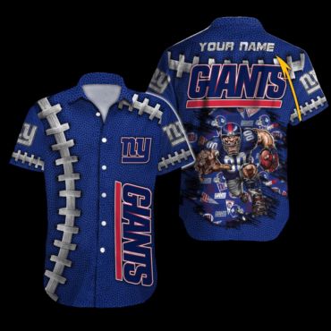 Personalized New York Giants Football Armor Hawaiian - Adult & Kids T-Shirts, Sweatshirts & Hoodies apparel design preview 1