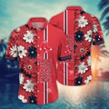 Boston Red Sox Vibrant Bloom Stripe Hawaiian - Adult & Kids T-Shirts, Sweatshirts & Hoodies apparel design preview 1