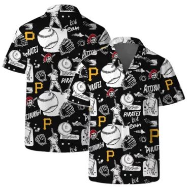 Pittsburgh Pirates Baseball Fun Hawaiian - Adult & Kids T-Shirts, Sweatshirts & Hoodies apparel design preview 1