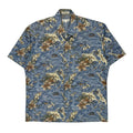 Pierre Cardin Floral Hawaiian Large Blue Cotton - Adult & Kids T-Shirts, Sweatshirts & Hoodies apparel design preview 1