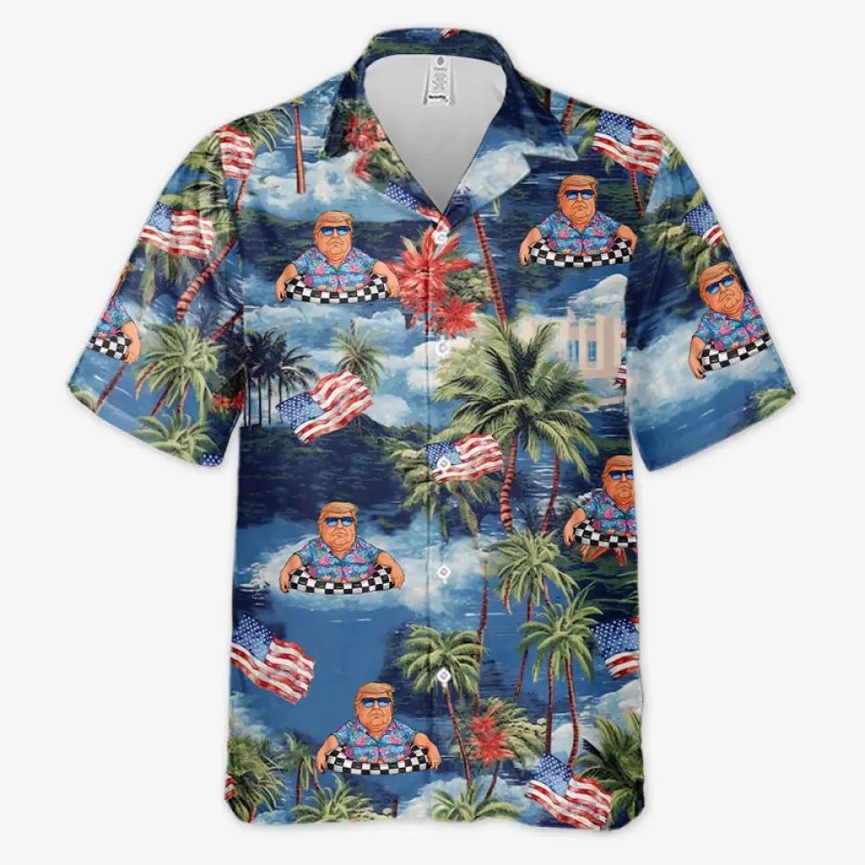 Let's Party With Donald Trump Election Aloha Hawaiian - Adult & Kids T-Shirts, Sweatshirts & Hoodies apparel design preview 1