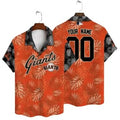 San Francisco Giants Custom Leaf Pattern Hawaiian - Adult & Kids T-Shirts, Sweatshirts & Hoodies apparel design preview 1