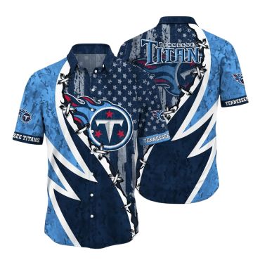 Tennessee Titans Lightning Stars Hawaiian - Adult & Kids T-Shirts, Sweatshirts & Hoodies apparel design preview 1