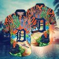 Detroit Tigers Volcanic Island Hawaiian - Adult & Kids T-Shirts, Sweatshirts & Hoodies apparel design preview 1