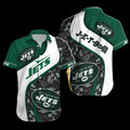 Personalized New York Jets Tropical Waves Hawaiian - Adult & Kids T-Shirts, Sweatshirts & Hoodies apparel design preview 1