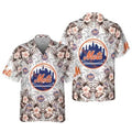 New York Mets Tropic Flair Hawaiian - Adult & Kids T-Shirts, Sweatshirts & Hoodies apparel design preview 1