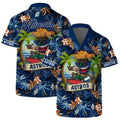 Houston Astros Tiki Surf Hawaiian - Adult & Kids T-Shirts, Sweatshirts & Hoodies apparel design preview 1
