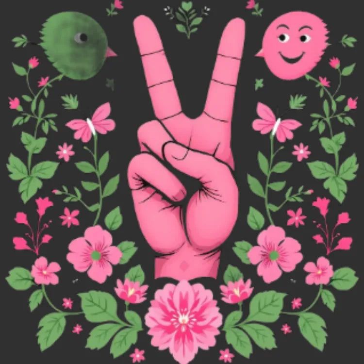 Peaceful Bloom Vibes - Adult & Kids T-Shirts, Sweatshirts & Hoodies apparel design preview 1