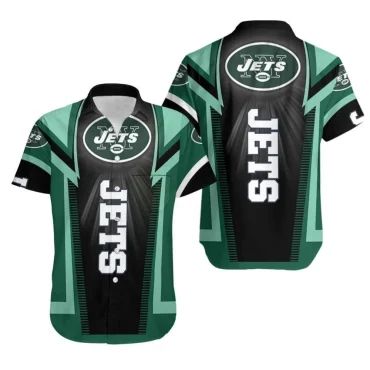 New York Jets Dynamic Stripe Hawaiian - Adult & Kids T-Shirts, Sweatshirts & Hoodies apparel design preview 1
