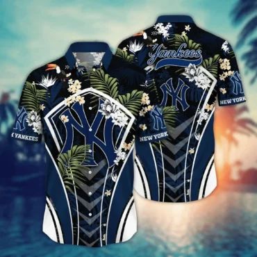 New York Yankees Paradise Floral Vibes Hawaiian - Adult & Kids T-Shirts, Sweatshirts & Hoodies apparel design preview 1