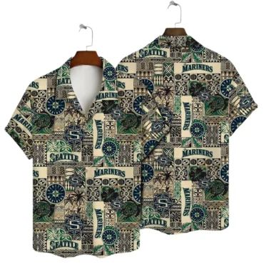 Seattle Mariners Aloha Waves Hawaiian - Adult & Kids T-Shirts, Sweatshirts & Hoodies apparel design preview 1