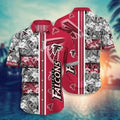 Atlanta Falcons Classic Floral Stripe Hawaiian - Adult & Kids T-Shirts, Sweatshirts & Hoodies apparel design preview 1