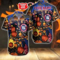 New York Giants Spooky Halloween Hawaiian - Adult & Kids T-Shirts, Sweatshirts & Hoodies apparel design preview 1