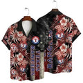 Texas Rangers Stars Stripes Floral Hawaiian - Adult & Kids T-Shirts, Sweatshirts & Hoodies apparel design preview 1