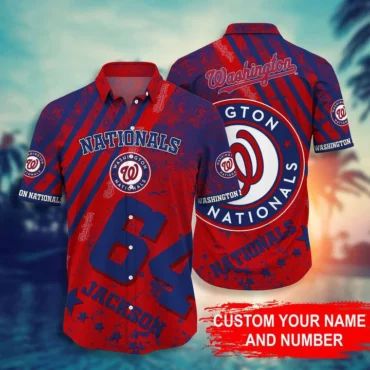 Personalized Washington Nationals Paradise Escape - Adult & Kids T-Shirts, Sweatshirts & Hoodies apparel design preview 1