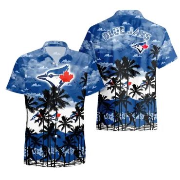 Toronto Blue Jays Sunset Palms Hawaiian - Adult & Kids T-Shirts, Sweatshirts & Hoodies apparel design preview 1