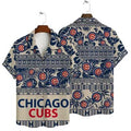 Chicago Cubs Tribal Pattern Hawaiian - Adult & Kids T-Shirts, Sweatshirts & Hoodies apparel design preview 1