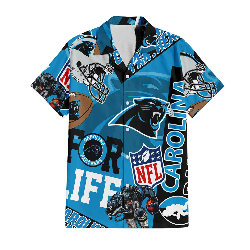 Carolina Panthers Hawaiian For Life 906635 - Adult & Kids T-Shirts, Sweatshirts & Hoodies apparel design preview 1