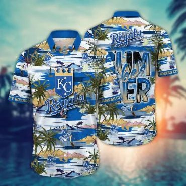 Kansas City Royals Summer Vibes Hawaiian - Adult & Kids T-Shirts, Sweatshirts & Hoodies apparel design preview 1