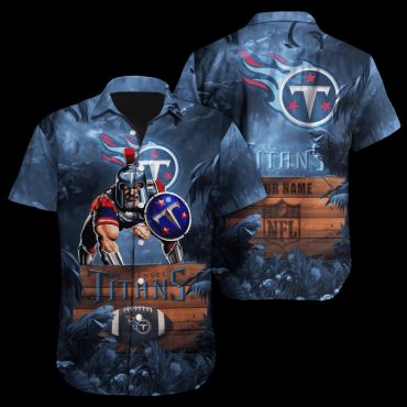 Personalized Tennessee Titans Island Warrior Hawaiian - Adult & Kids T-Shirts, Sweatshirts & Hoodies apparel design preview 1