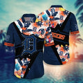 Detroit Tigers Tropical Color Block Hawaiian - Adult & Kids T-Shirts, Sweatshirts & Hoodies apparel design preview 1