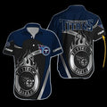 Tennessee Titans Hibiscus Blitz Hawaiian - Adult & Kids T-Shirts, Sweatshirts & Hoodies apparel design preview 1