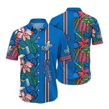 Los Angeles Dodgers Tropical Splash Hawaiian - Adult & Kids T-Shirts, Sweatshirts & Hoodies apparel design preview 1
